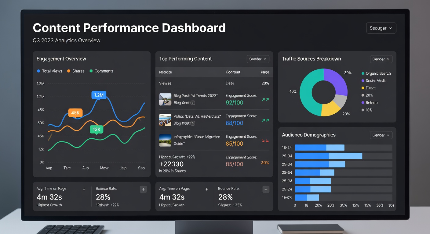 Analytics dashboard