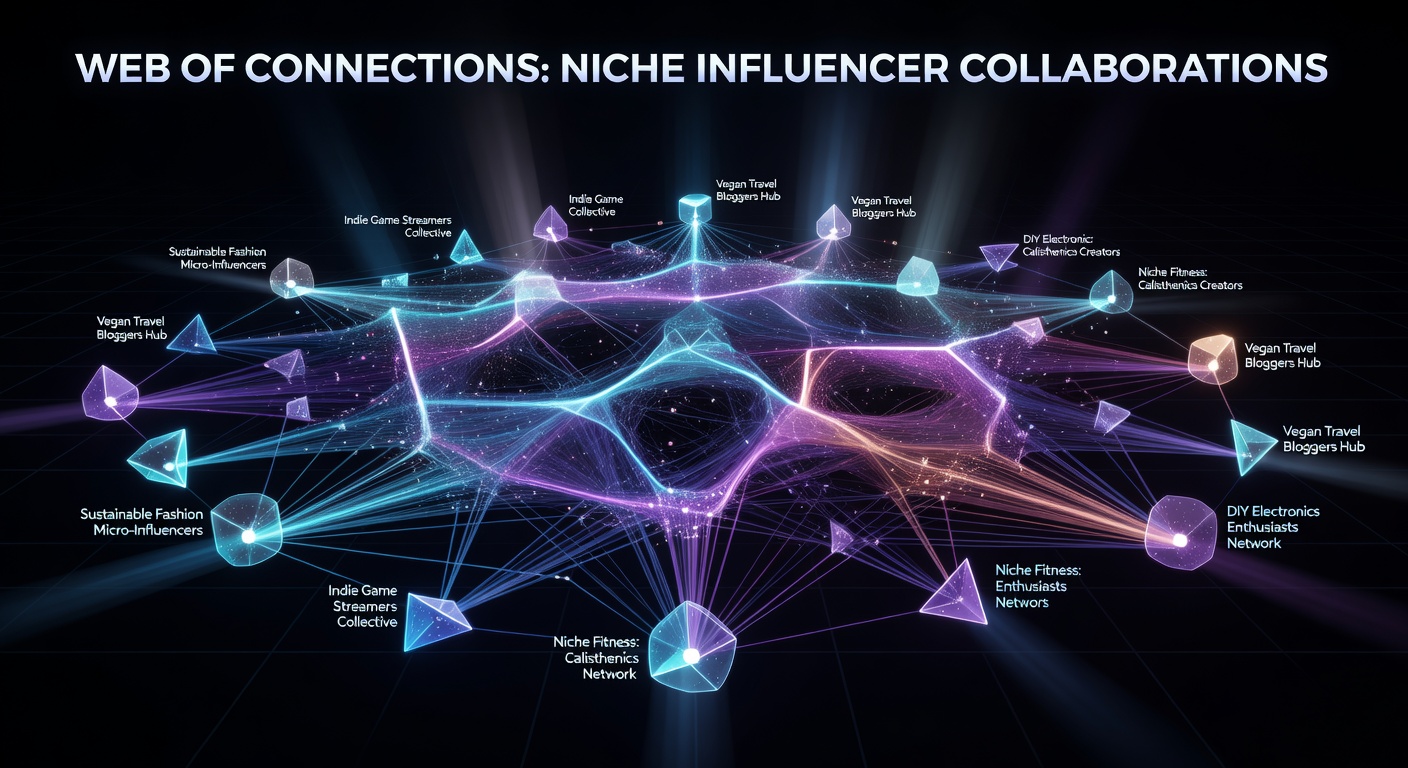 Influencer collaboration network