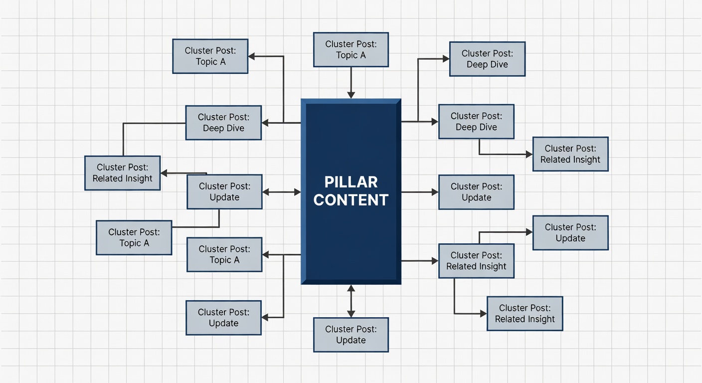Pillar content structure visualization